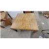 Image 3 : Oak End Tables 21 x 22 x 27" Coffee Table 16 x 36 x 36" with Parquet Tops and Lower Shelves