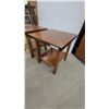 Image 2 : Pair of Wooden End Tables with Lower Shelf23 x 22 x 20"