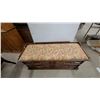 Image 2 : Lane Cedar Chest with Floral Upholstered Top and Brass Handles 48" Wide Cedar Lined