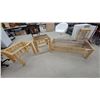 Image 1 : Rattan and Glass Coffee Table with Two Matching Side Tables 1 End Table Missing Glass in Picture