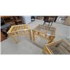 Image 5 : Rattan and Glass Coffee Table with Two Matching Side Tables 1 End Table Missing Glass in Picture