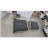 Image 3 : Pair of Artizon Montecito Outdoor Ottomans with Wicker Bases and Charcoal Cushions