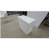 Image 2 : White Two-Door Laminate Storage Cabinet 27 x 27 x 14"