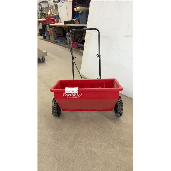 EarthWay Ev-N-Spred Walk-Behind Drop Spreader with Red Hopper