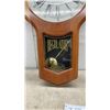 Image 4 : Forestville Regulator Wall Clock with Pendulum and Inlaid Triangular Accent Table, 18 1/2 x 18 x