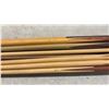 Image 3 : Assorted Wooden Pool Cues with Metal Bridge Rest and More