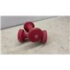 Image 3 : Neoprene-Coated Dumbbell Set, Two 5-Pound Green and Two 8-Pound Red