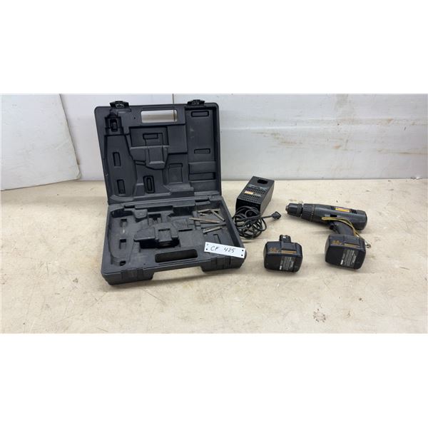 Craftsman 9.6-Volt Cordless Drill-Driver Kit with Two Batteries, Charger, Case, and More