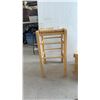 Image 2 : Rush Seat Bar Stool and Qualico 50th Anniversary Wooden Storage Box
