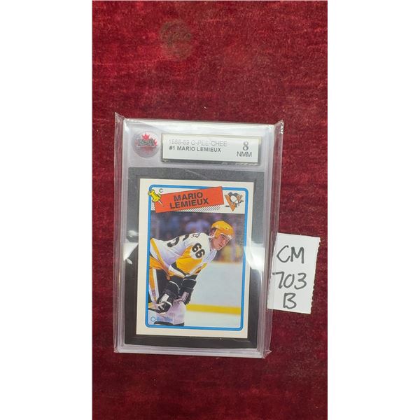 Graded Mario Lemieux Pittsburgh Penguins Card