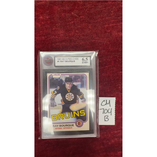 Graded Ray Bourque 1981-82 O-Pee-Chee Card