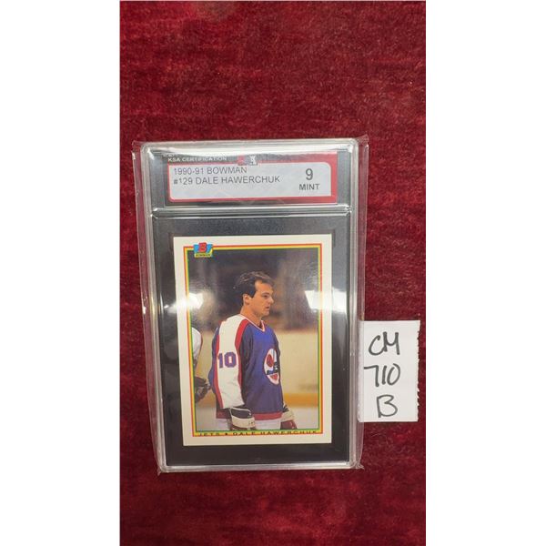 Graded Dale Hawerchuk Winnipeg Hets Card