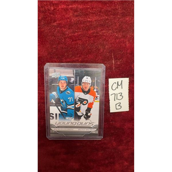 Macklin Celebrini Young Guns Checklist Series Card