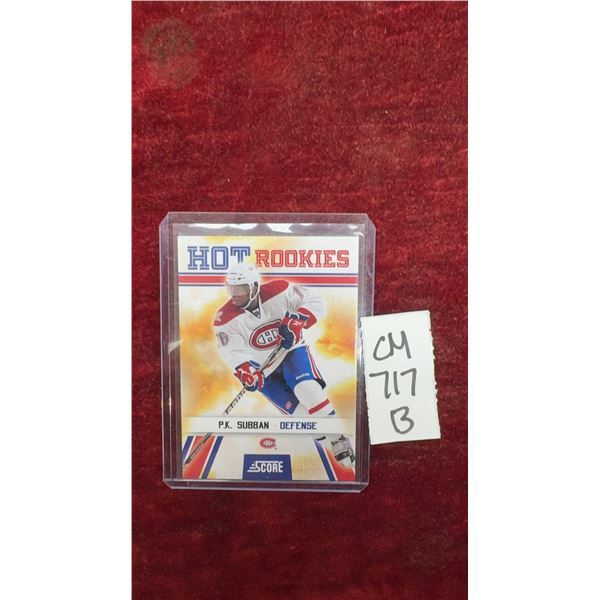 P.K. Subban Montreal Canadiens Rookie Card