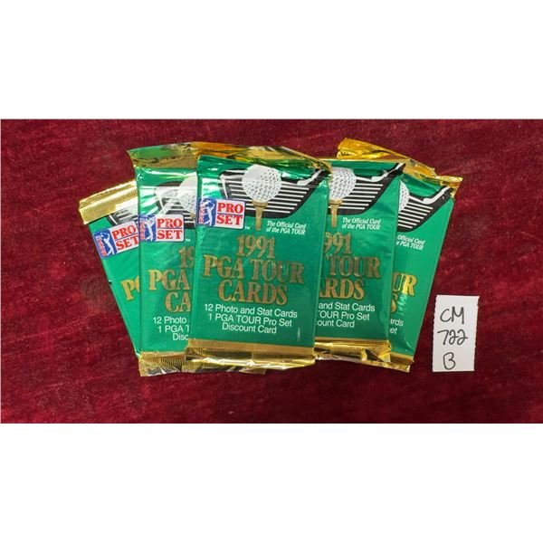 5 Unopened PGA Tour Golf Packs