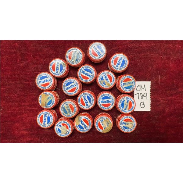 Vintage Winnipeg Jets Pepsi Bottle Cap Collection