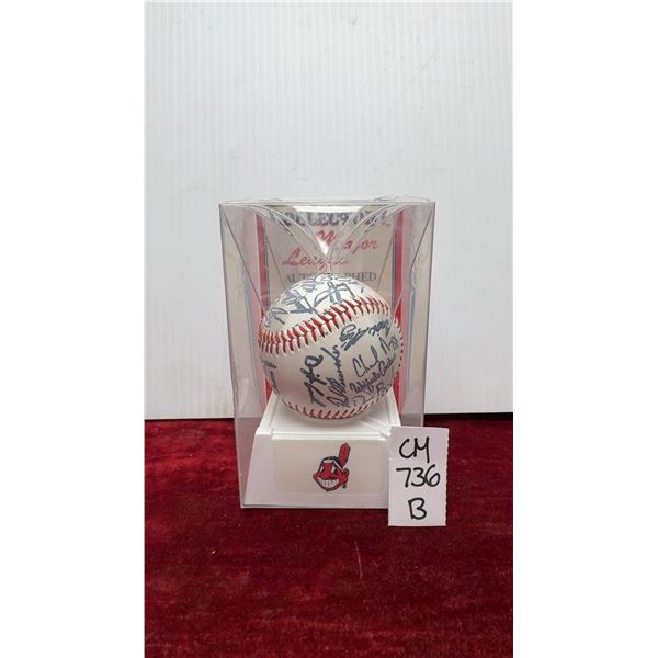 Cleveland Indians Autographed Ball