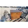 Image 1 : Two-Drawer Wooden Storage Cabinet with Black Pull Handles 29 x 31 x 19"