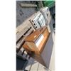 Image 3 : Two-Drawer Wooden Storage Cabinet with Black Pull Handles 29 x 31 x 19"
