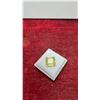 Image 2 : 13.7-Carat Natural Lemon Amethyst Gemstone, Untreated Princess Cut, 15mm X 15mm