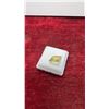Image 3 : 13.7-Carat Natural Lemon Amethyst Gemstone, Untreated Princess Cut, 15mm X 15mm