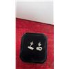 Image 3 : New 925 Sterling Silver 0.2 Carat Each Moissanite Heart Stud Earrings with White Gold Overlay, D