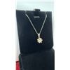 Image 3 : 1.0 Carat Moissanite Lab Diamond Snowflake Necklace, 925 Sterling Silver, 16" - 18" Long, with