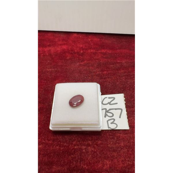 5.6-Carat Natural Untreated Ruby, Oval Cut, 9.6 x 12.9 Millimeters