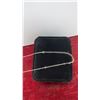 Image 8 : Platinum-Plated 1.0-Carat Oval-Cut Ruby Simulated Diamond Two-Piece Necklace Set, 16" - 18" Long