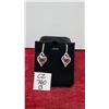Image 1 : Platinum-Plated 2.0-Carat Heart-Cut Purple Simulated Diamond Cubic Zirconia Fish Hook Earrings