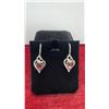 Image 2 : Platinum-Plated 2.0-Carat Heart-Cut Purple Simulated Diamond Cubic Zirconia Fish Hook Earrings
