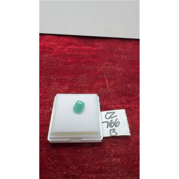 2.7-Carat Natural Untreated Emerald, Emerald Cut, 7.6 x 10.4 Millimeters