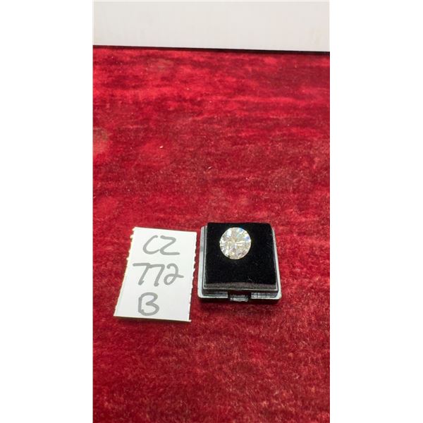 5.0 Carat Round Brilliant Cut Moissanite, GH- VVS1 with GRA Report