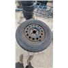 Image 4 : Set of Four Goodyear WinterCommand 205/60R15 Winter Tires on Steel Wheels