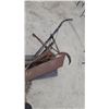 Image 4 : Vintage Single-Bottom Walking Plow with Moldboard and Coulter Wheel