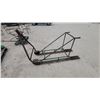 Image 1 : Metal Dog Style Sleigh with Snowmobile Hith Up