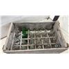 Image 4 : Vintage Soda Bottle Collection with Canada Dry, Pepsi, Hires Root Beer, and Wooden Crate