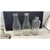 Image 2 : Vintage Clear Glass Canning Jars, Borden's and Silver Blume Milk Bottles, and More