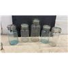 Image 8 : Vintage Clear Glass Canning Jars, Borden's and Silver Blume Milk Bottles, and More