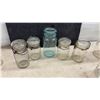 Image 9 : Vintage Clear Glass Canning Jars, Borden's and Silver Blume Milk Bottles, and More