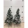 Image 1 : Flocked Green Artificial Christmas Tree, Disassembled Sections