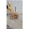 Image 4 : Two Galvanized Metal Buckets with Dried Floral Arrangement and More