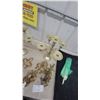 Image 4 : Brass Five-Arm Candelabras, Ornate Wall Sconces, and Taper Candles