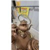 Image 3 : Copper and Brass Tea Service Set with Samovar, Teapots, and Serving Tray