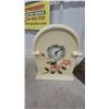 Image 2 : Shabby Chic Mantel Clock with Rose Motif, Bear Figurine, Candleholders, and More