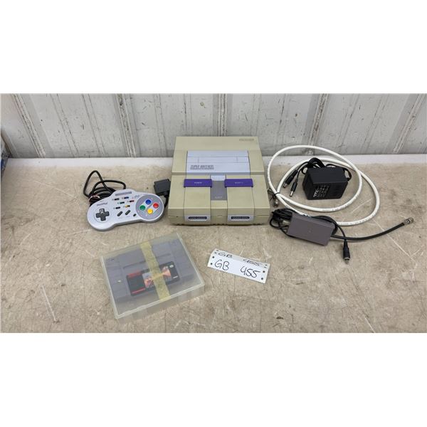 Super Nintendo Entertainment System- Tested- Comes with Controller, RF Switch, Power Supply, and