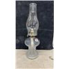 Image 4 : Oil Kerosene Lamp & Chimney Made in Austria Model #255- 16.5" Tall
