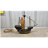 Image 3 : Vintage Boar Lamp- Wooden- Made in Holland- Works