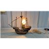 Image 5 : Vintage Boar Lamp- Wooden- Made in Holland- Works