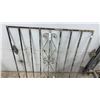 Image 2 : Decorative Wrought Iron Grille with Scrollwork and Diamond Motif, 41 x 41"